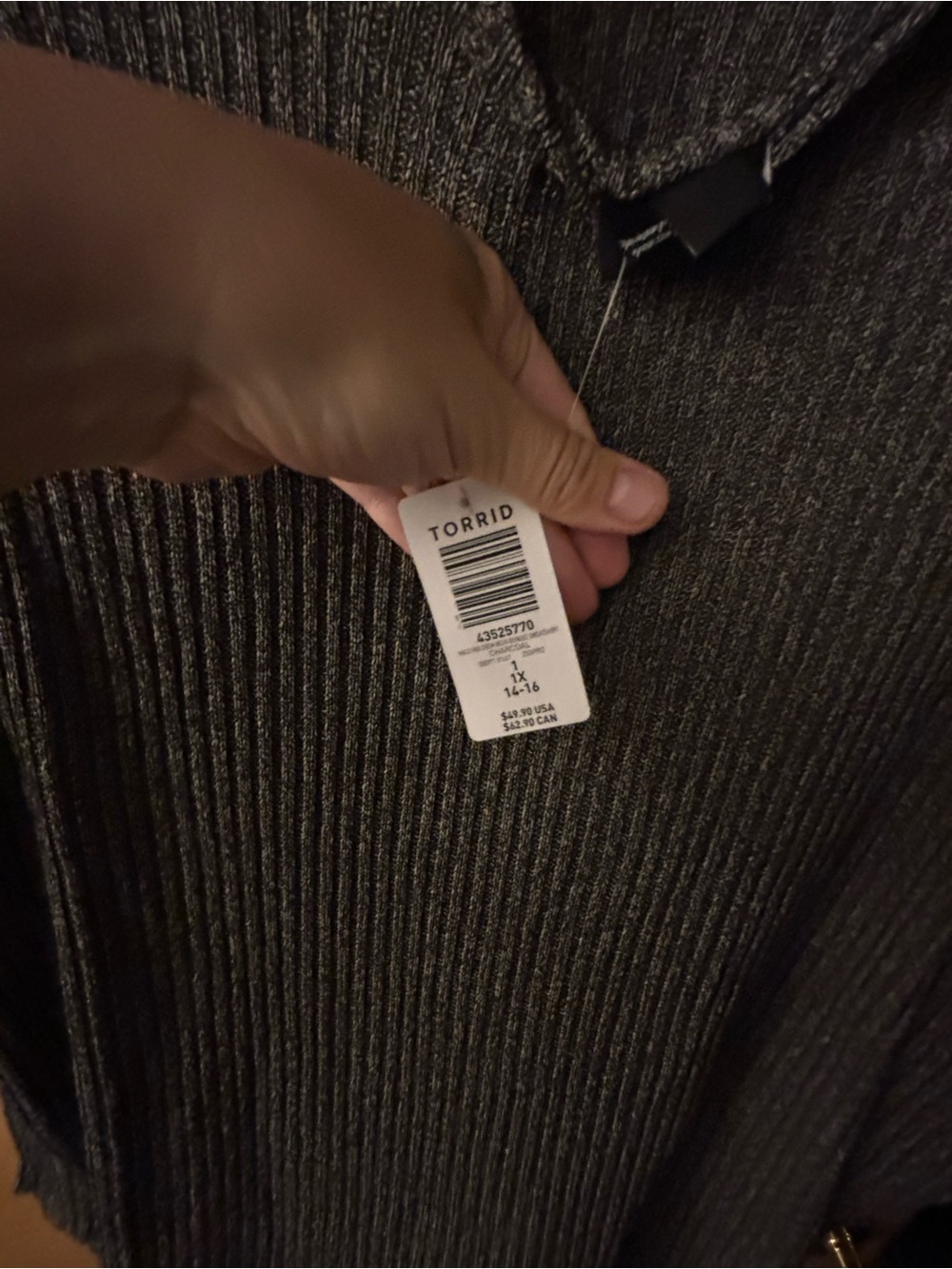 torrid Ribbed Crewneck Sweater - Picture 2 of 4
